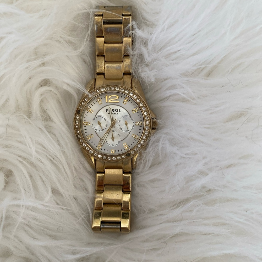 Fossil Multifunction Gold Tone Stainless Steel Women's Watch